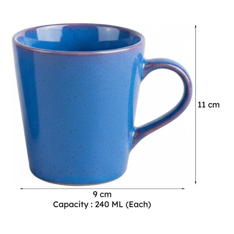 Periela Ceramic Tea Cup (240 mL Each) - Set of Two media 4