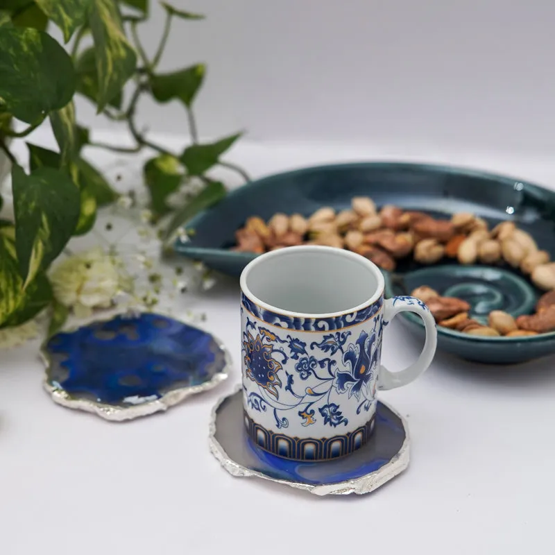 Vesto Brazilian Agate Coaster (Blue) - Set Of Two media 3