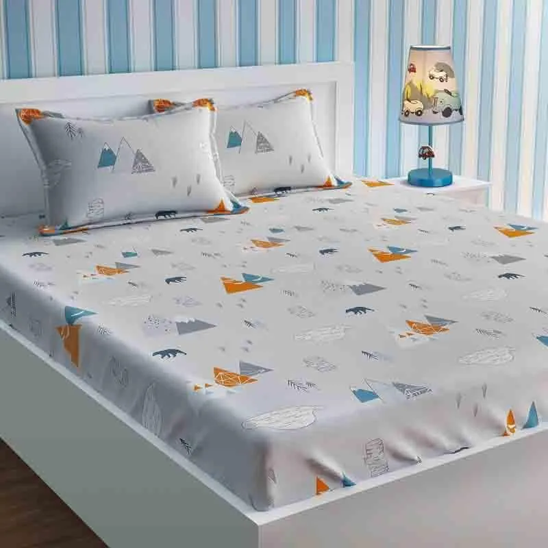 Hilltop Views Cotton Bedsheet - 210 TC media 3