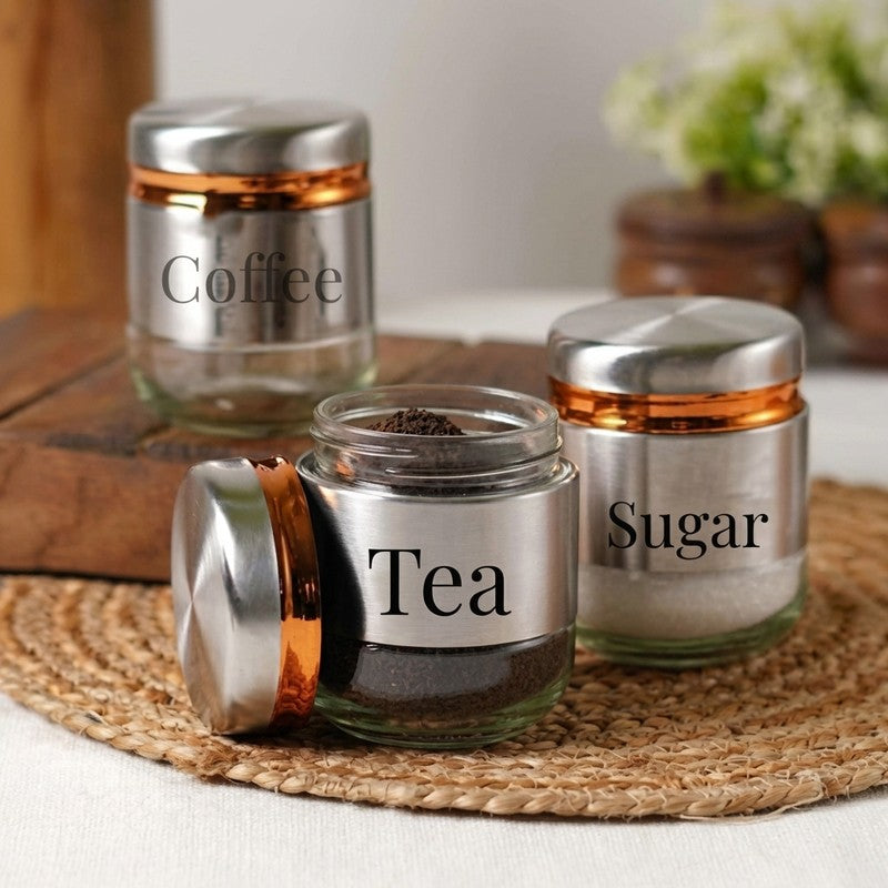CrystalKeep Glass Jar (350 mL Each) - Set Of Three