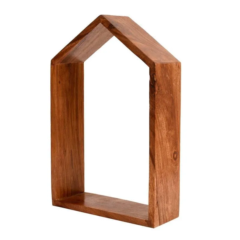 Ranvita Wooden Wall Shelf With Ceramic Pots - Set Of Thee media 4