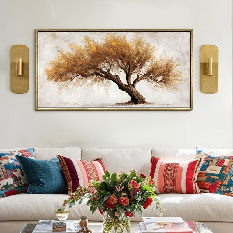 Rustic Tree Canvas Wall Art