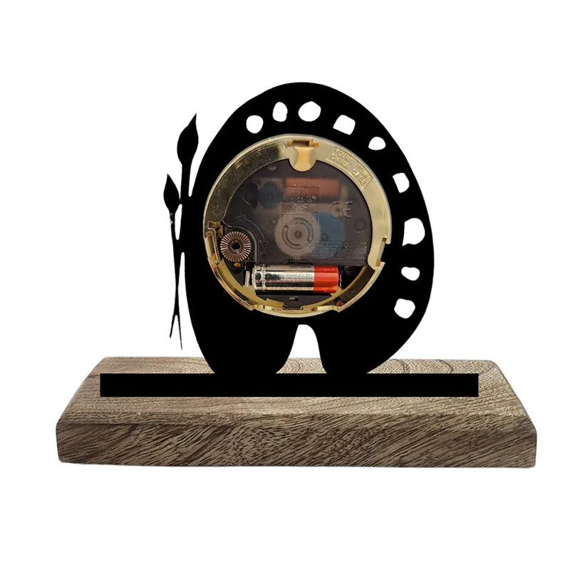 Artist's Palette Analog Table Clock media 3