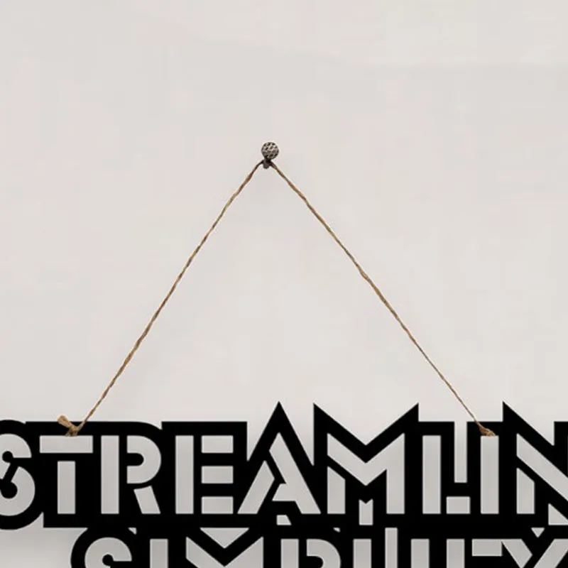 Streamline Simplify Succeed Mild Steel Wall Accent media 4