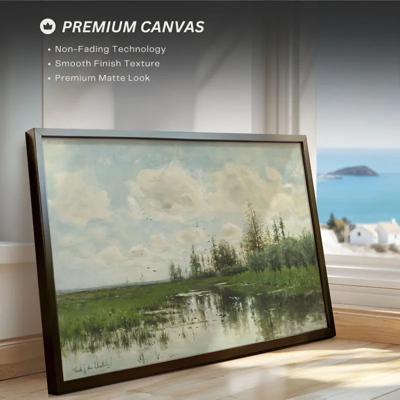 Lakeside Charm Wood Wall Art With Frame - Black media 5