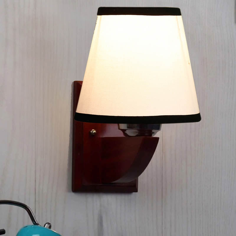 Deco Conical Wooden Wall Lamp