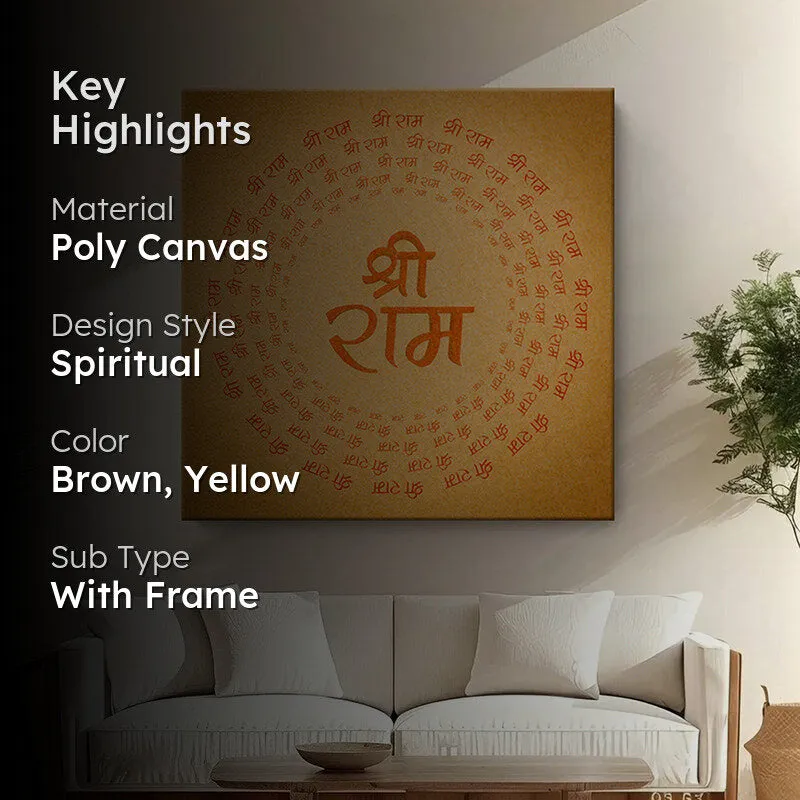 Sri Ram Mandala Wall Painting media 2