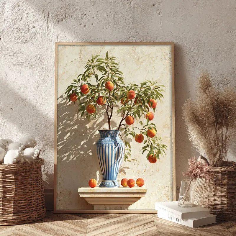 Soft Shadow Play Canvas Wall Painting - Brown Frame media 3