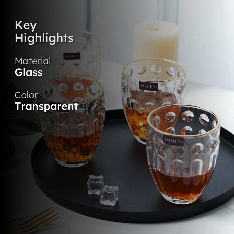 Poised Whiskey Glass (300 ml ) - Set Of Four media 2