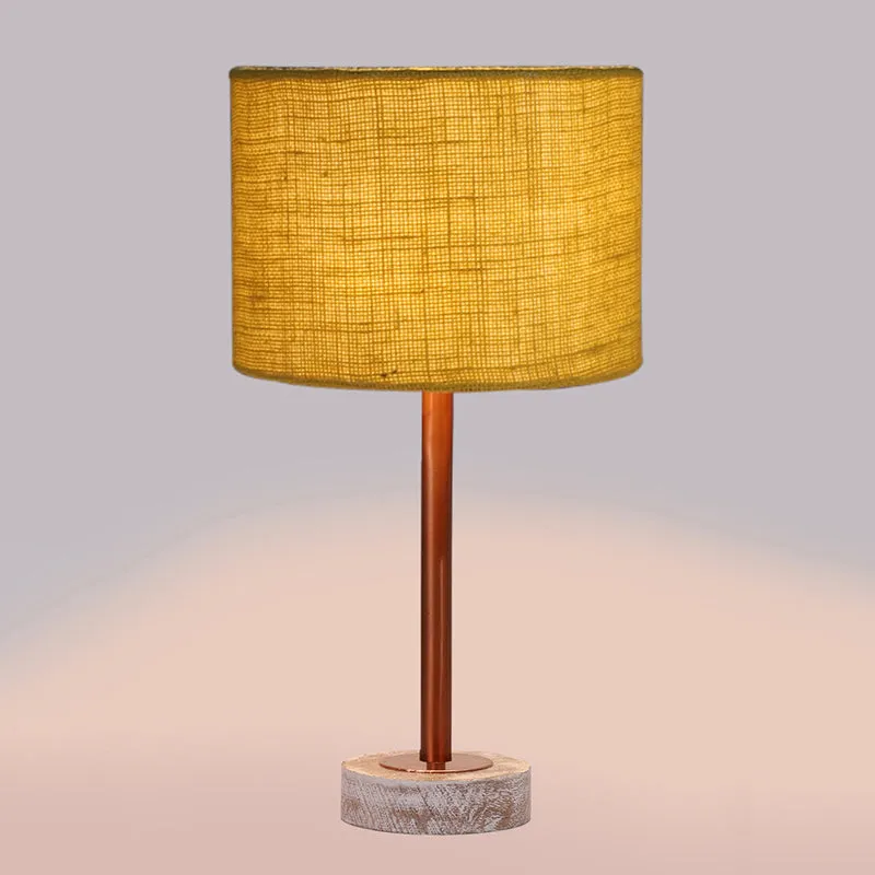 Sienna I Rodin Wooden Table Lamp - Yellow,Copper,White media 5