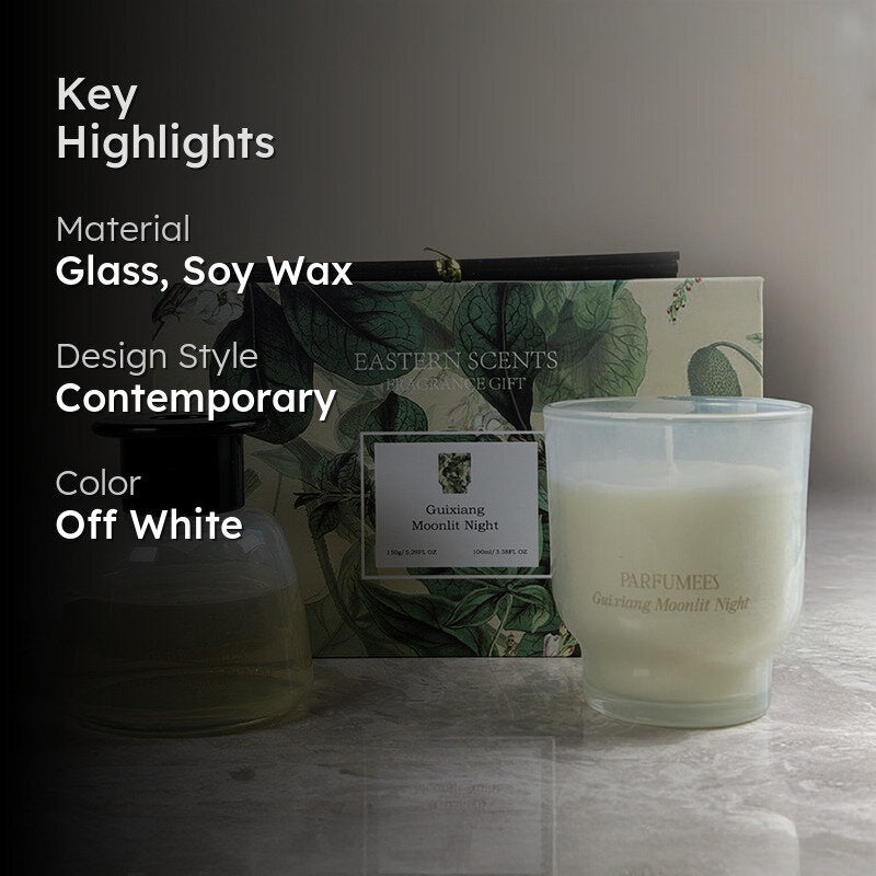 Calm Breeze Reed Diffuser (Off White) - Set Of Two media 2