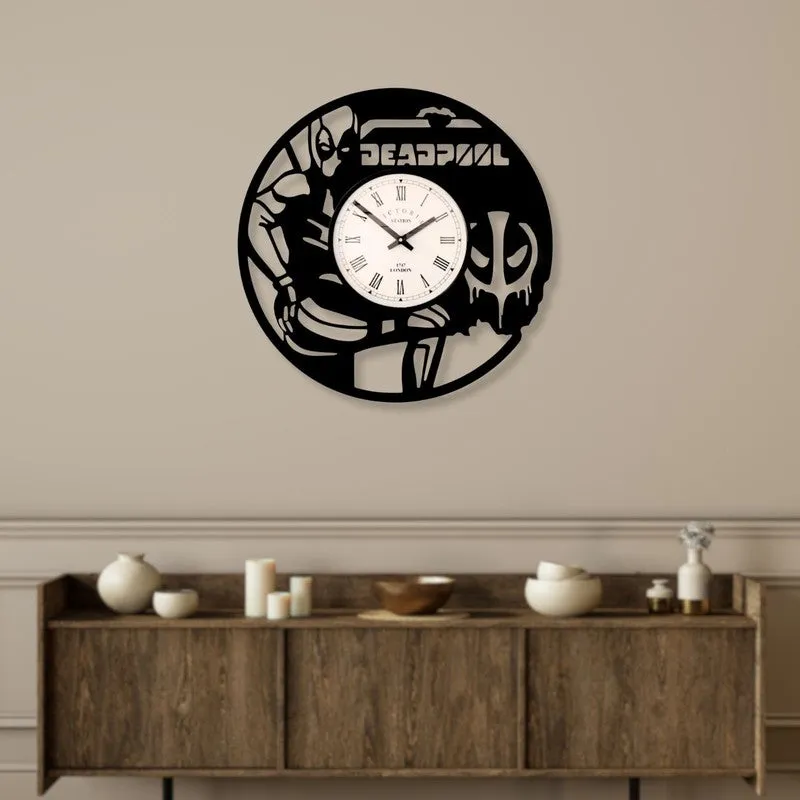 Travel Steel Analog Wall Clock - Black media 3