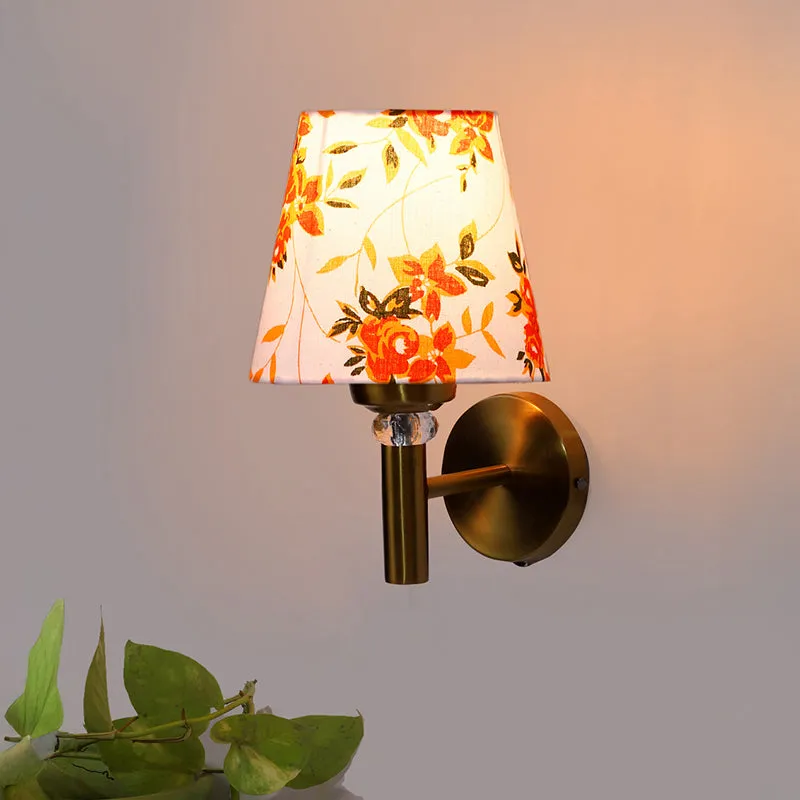 Garden Lights Steel & Cotton Wall Lamp - Orange media 1