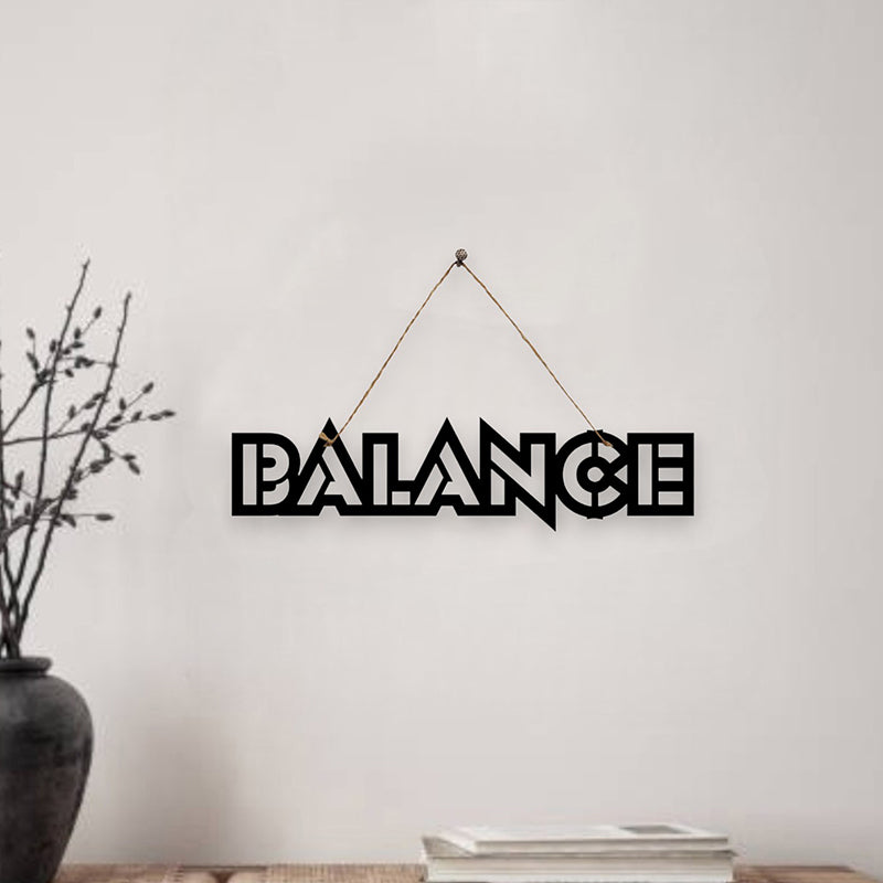 Balance Mild Steel Wall Accent