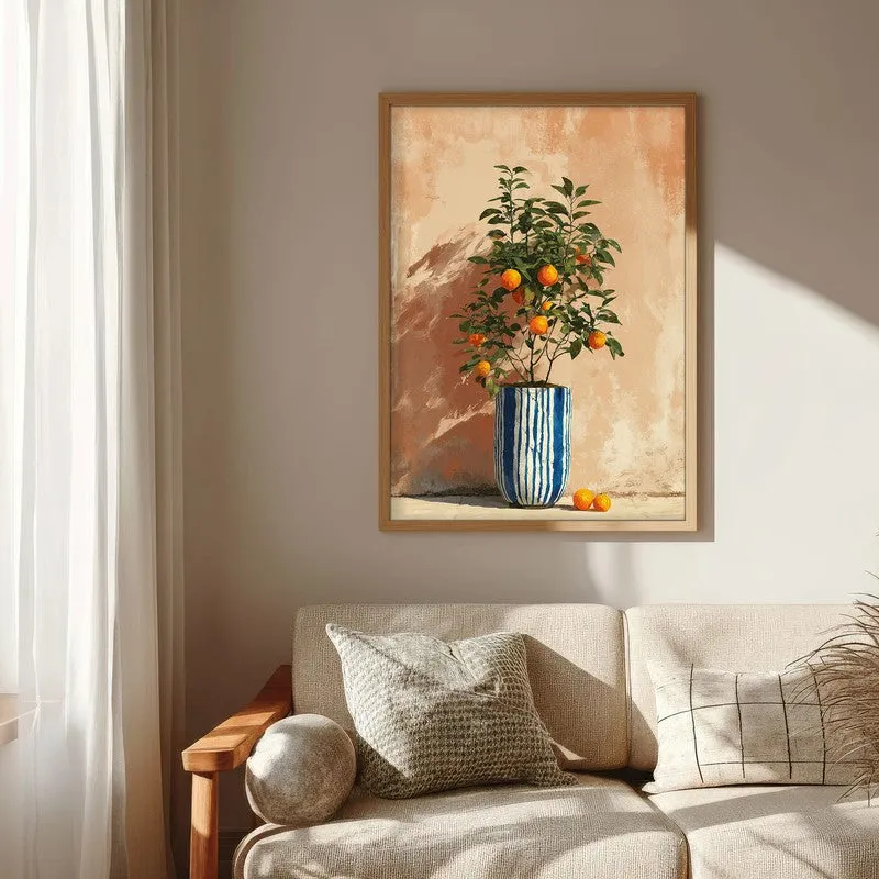 Florava Canvas Wall Painting With Brown Frame media 7
