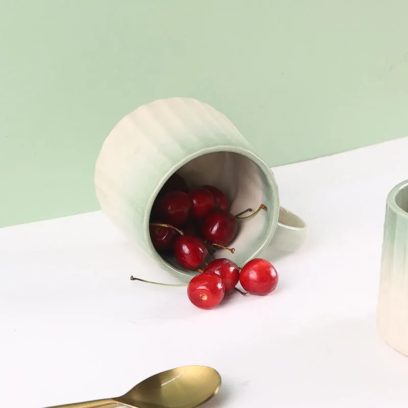 Mirella Ceramic Coffee Mug (250 mL) - Green media 4
