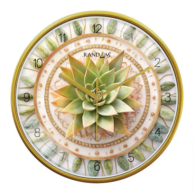 Fern Flow Analog Wall Clock media 4