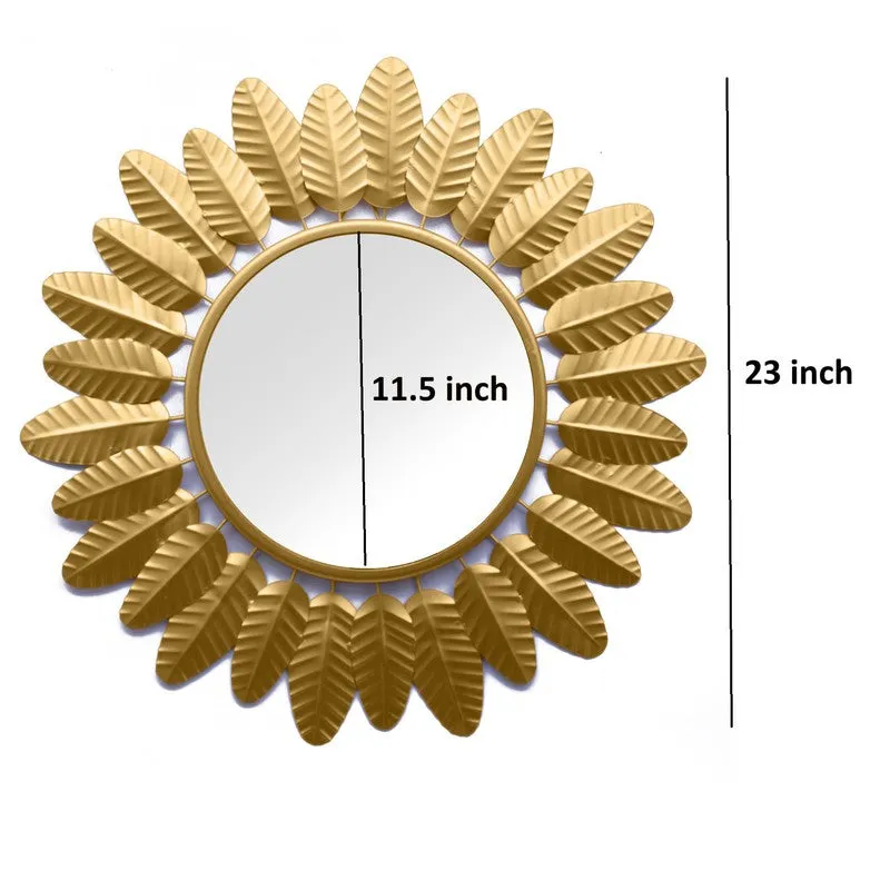 Celeste Floral Halo Wall Mirror (Brown) media 6