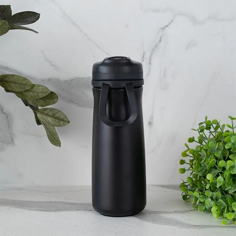 H2O Splash Hot & Cold Thermos Water Bottle (Black) - 600 mL media 1