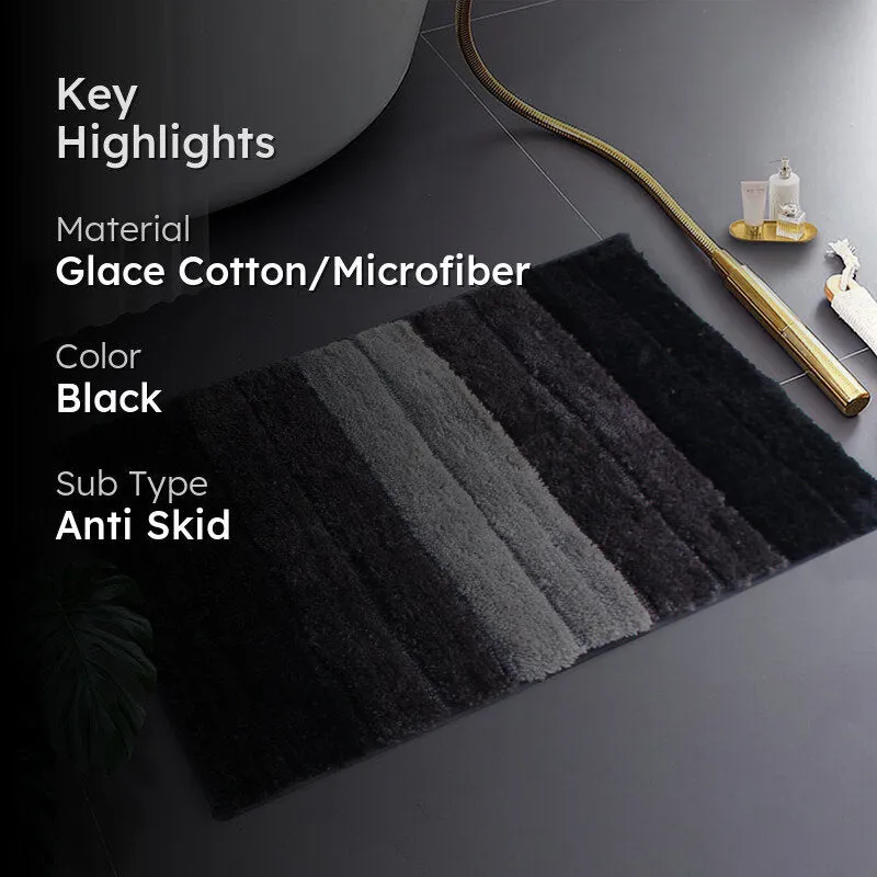 Line Luxe Bath Mat - Charcoal media 2