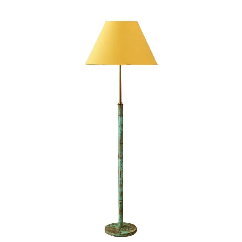 Canyon Glow Wooden Floor Lamp - Yellow media 5