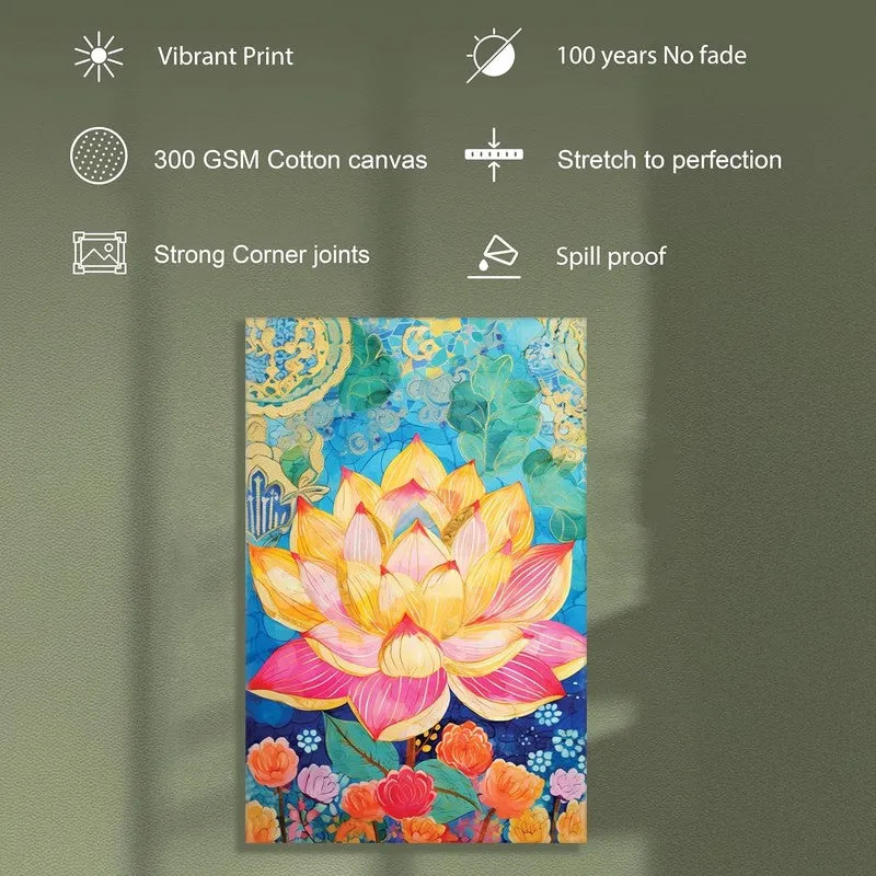 Dreamscape Lotus Wall Art Without Frame media 8