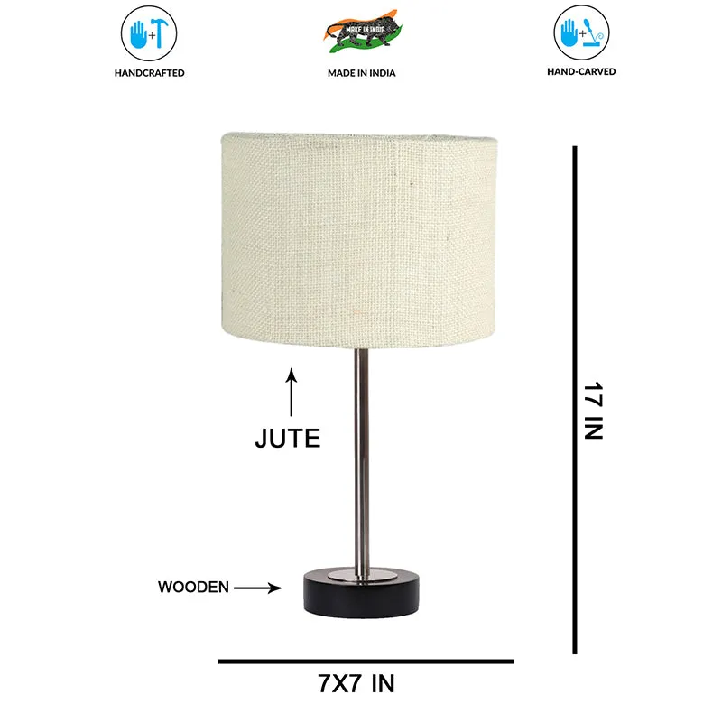 Sienna I Rodin Wooden Table Lamp - White,Silver,Black media 7
