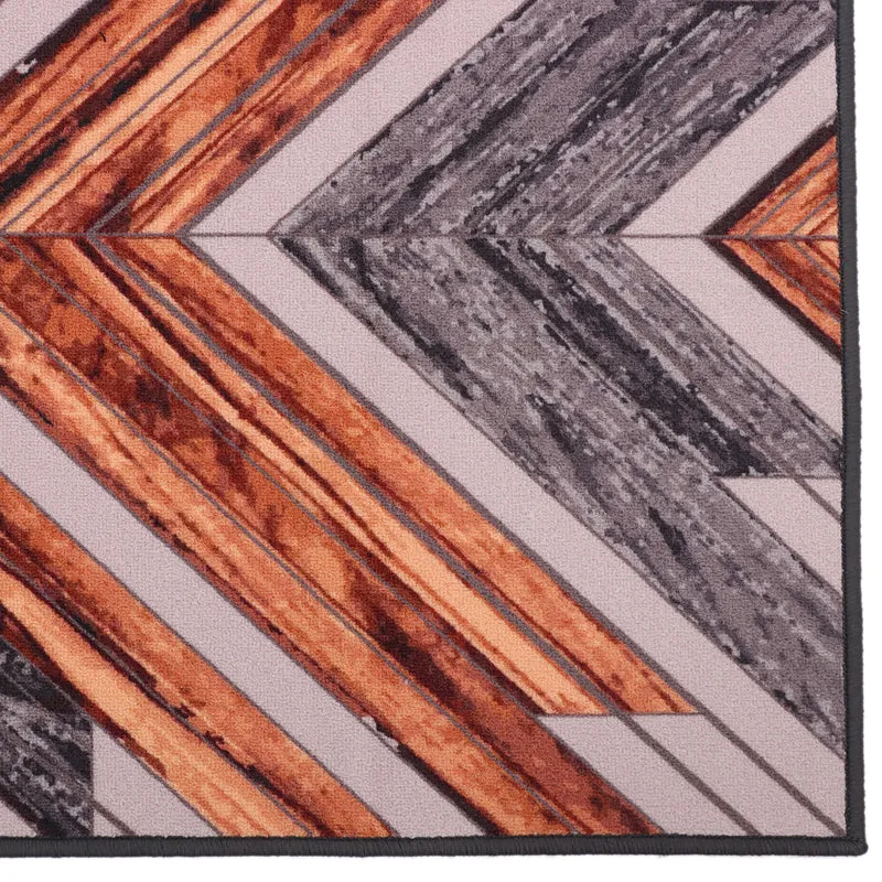 Rustic Diagonals Anti-Skid Carpet media 4