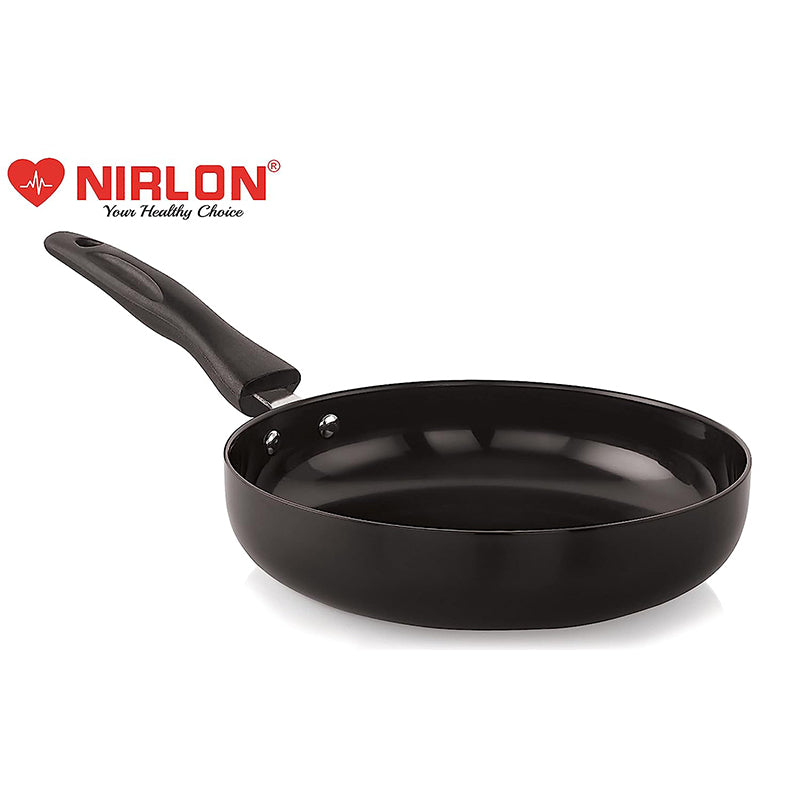Nirlon Hard Anodized Frying Pan With Lid - 1100 ML/9 Inches media 4