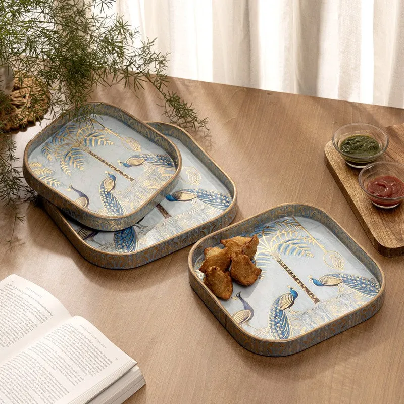 Countryside Rectangle MDF Serving Tray (Set Of Three) - Set Of Three media 1