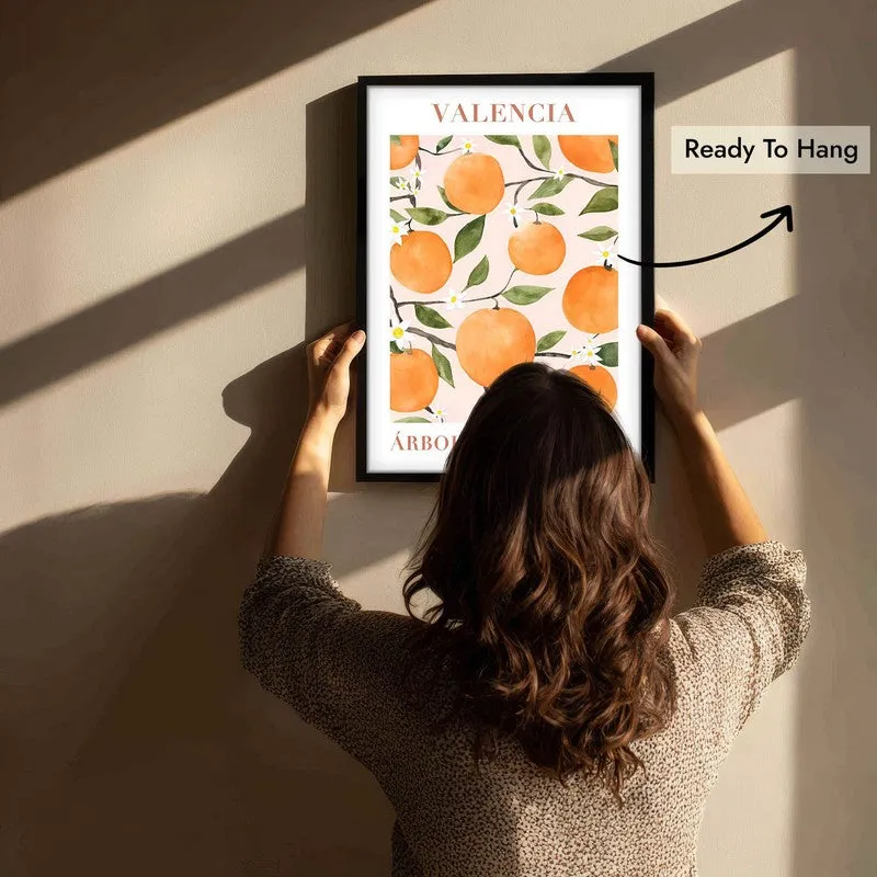 Citrus Serenade Archival Canvas Wall Art - Black media 6