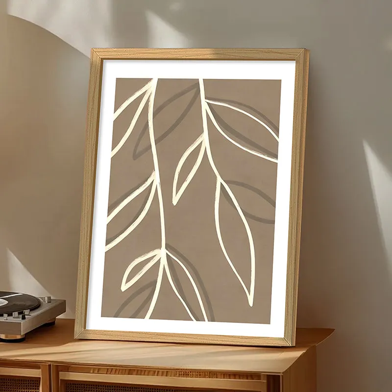Shadow & Leaves Wall Art media 2