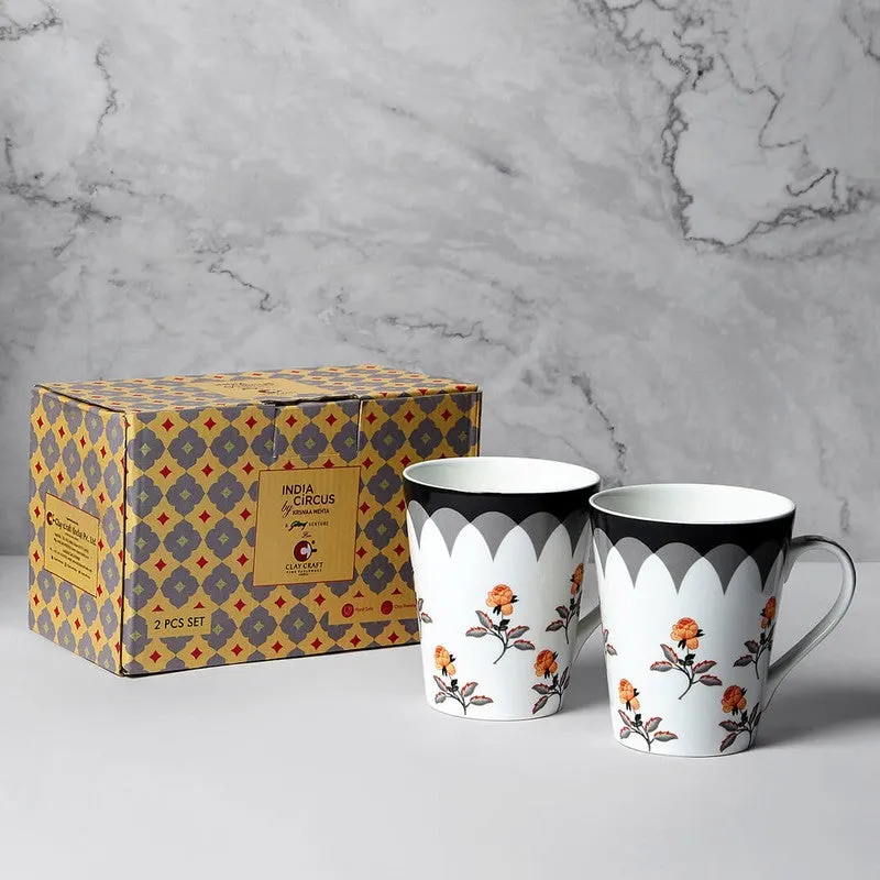 India Bone China Coffee Mug (340 mL Each) - Set Of Two media 6