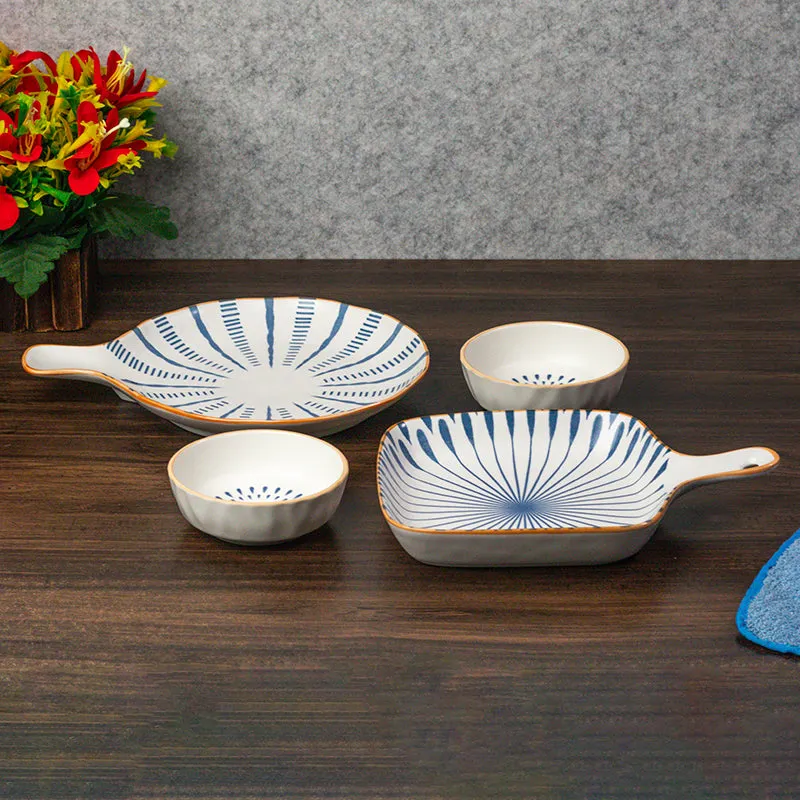 Shell Wave Porcelain Platter - Four Piece Set media 3