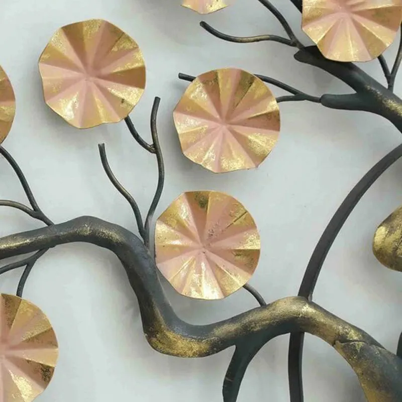 Backlit Flowering Tree Iron Wall Accent media 7