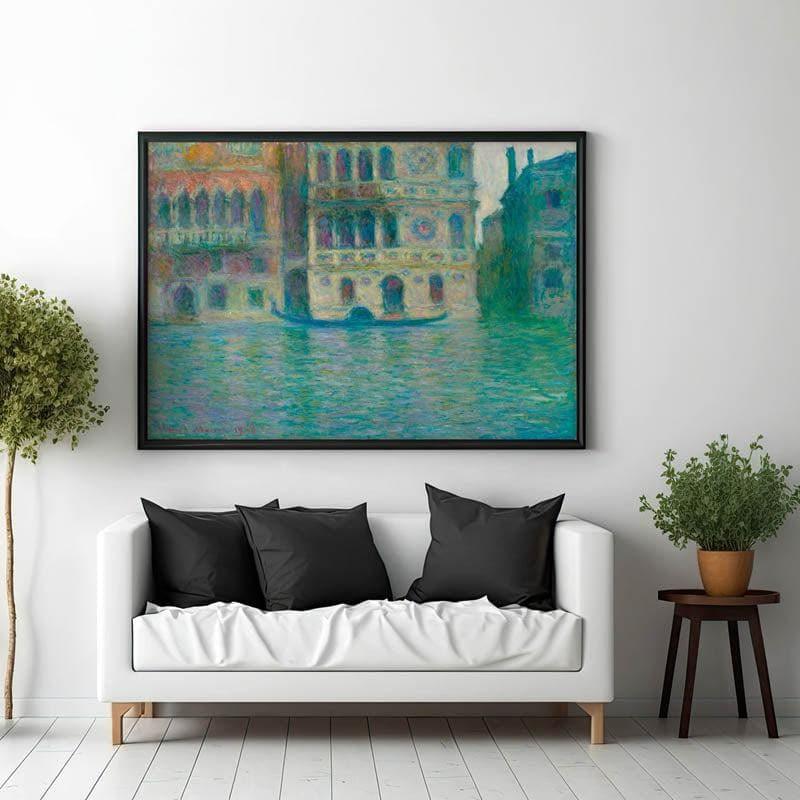 Venice, Palazzo Dario By Claude Monet - Black Frame