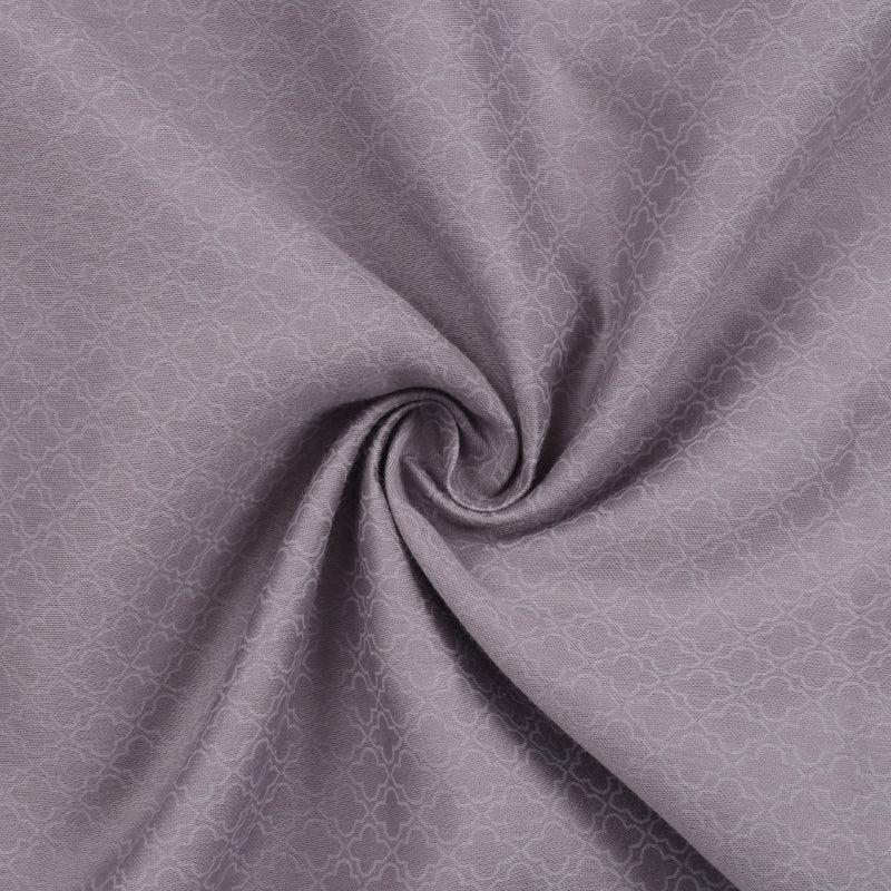 Sanumi Solid Cotton Bedsheet (Dust Purple) - 300 TC media 4