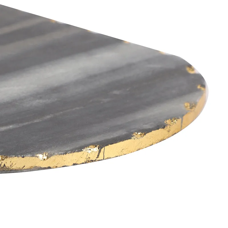 Oblixia Marble Serving Platter - Charcoal media 4