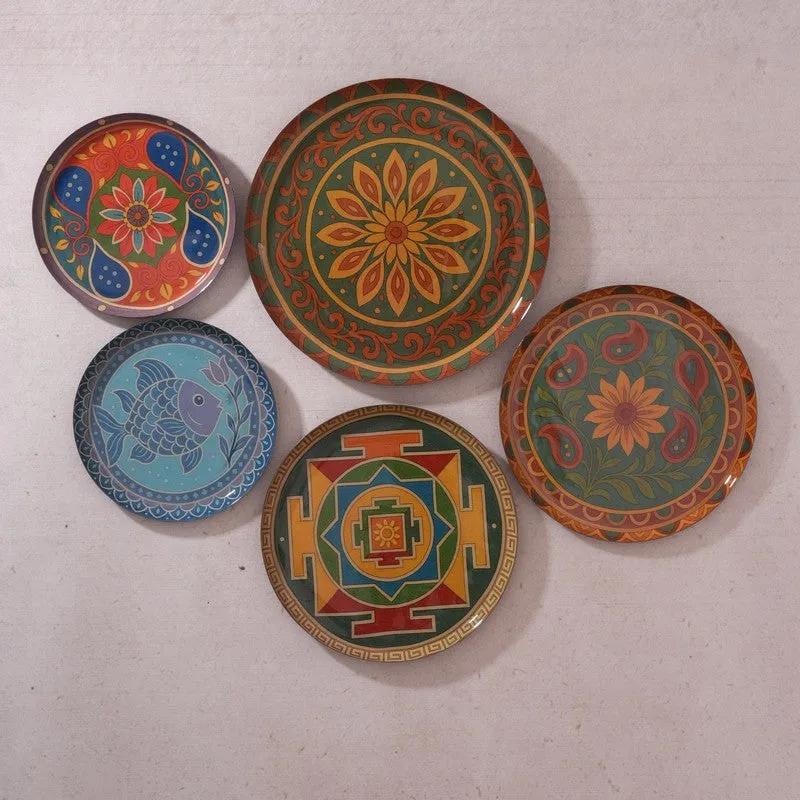 Blooming Bliss Wall Plates - Set of Five media 1