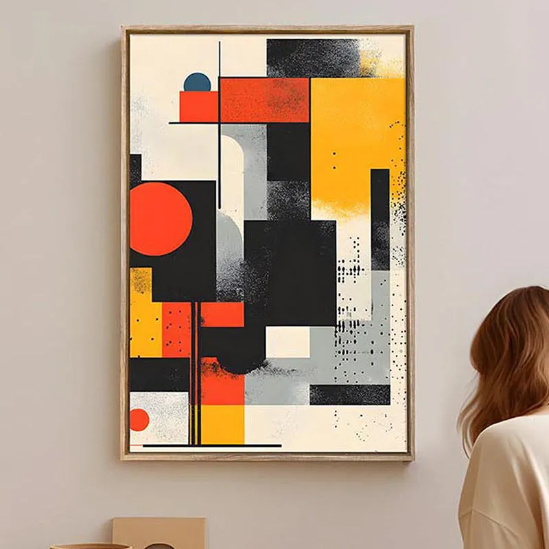 Flecks of Dream Canvas Abstract Wall Art With Frame media 4
