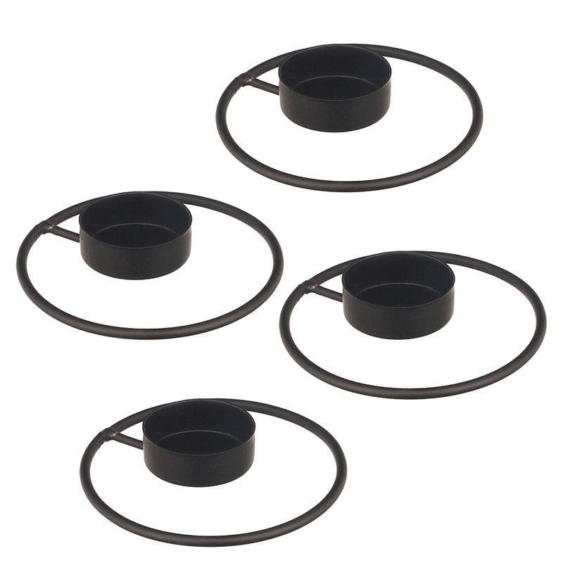 Idola Tealight Candle Holder (Black) - Set of Four media 4