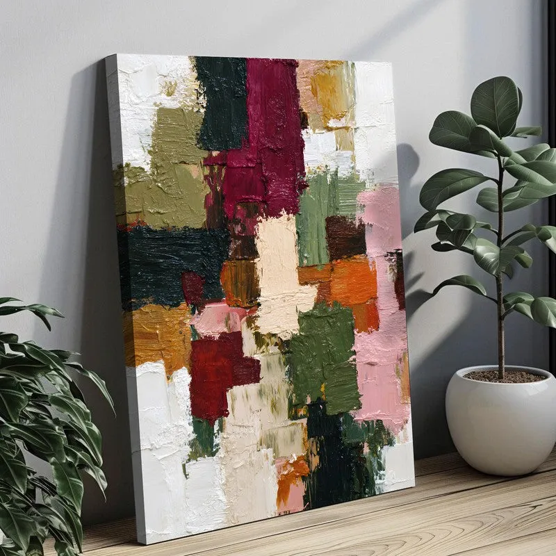Intersecting Tones Abstract Canvas Wall Art media 9