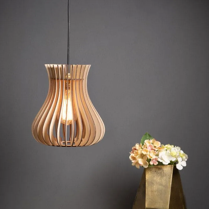 Alcott Wooden Ceiling Lamp media 1