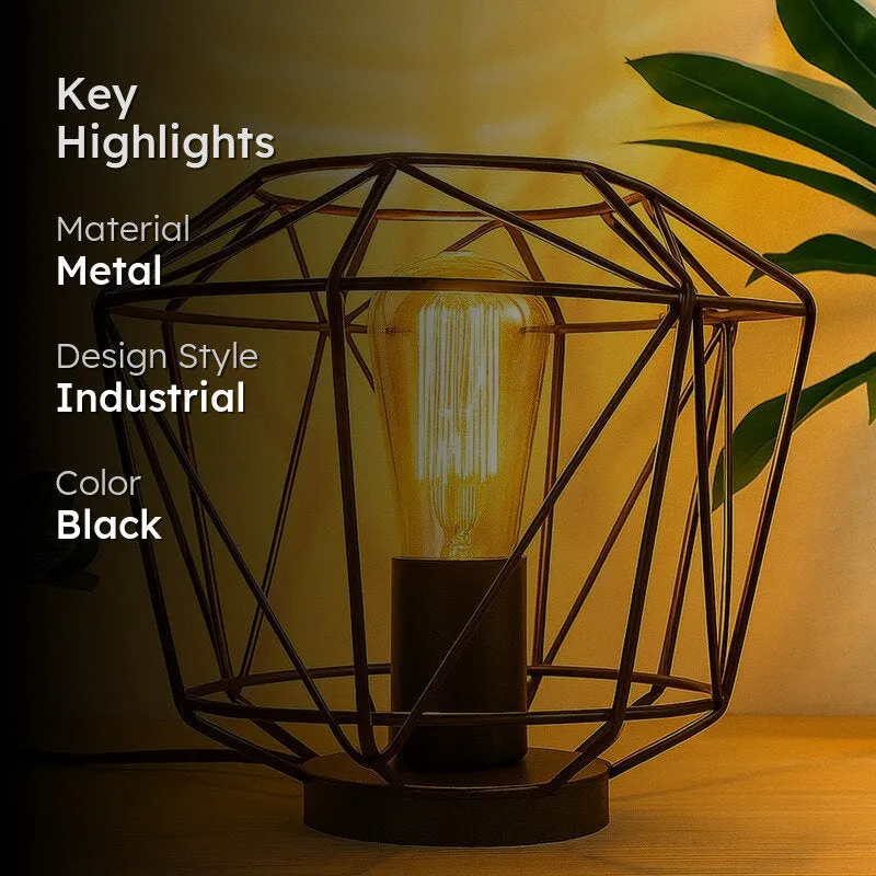 GlowMorph Transformable Metal Table Lamp - Black media 2