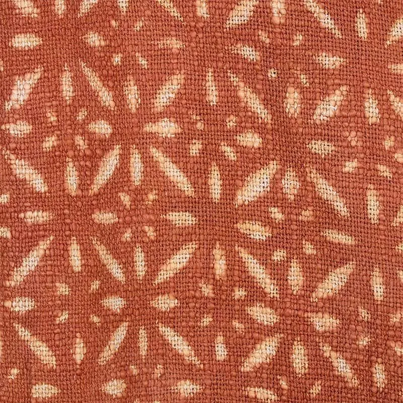 Terracotta Tile Handblock Printed Throw media 4