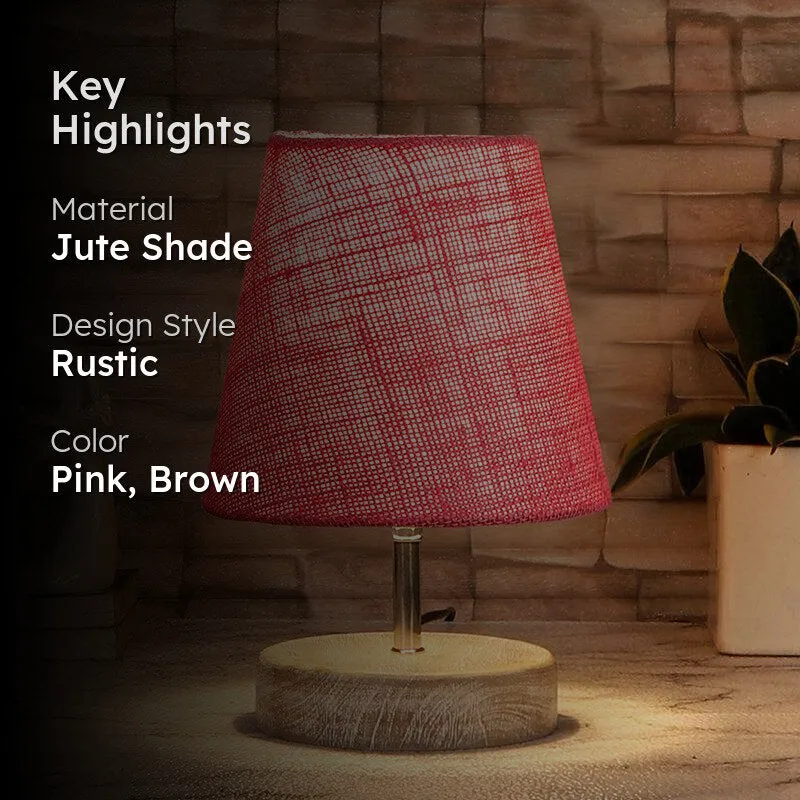 Neso Jute Table Lamp - Pink,Brown media 2