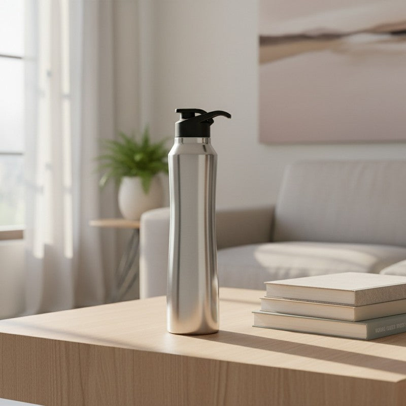 Temp Lock Steel Bottle (1000 mL) - Silver - 1000 mL