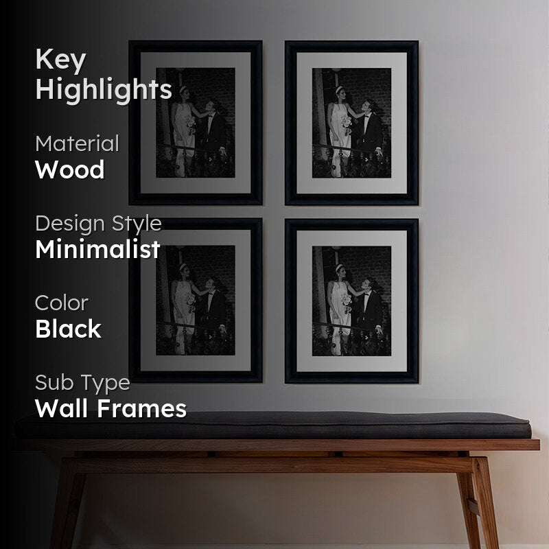 Treega Charm Photo Frame (Black) - Set Of Four media 2
