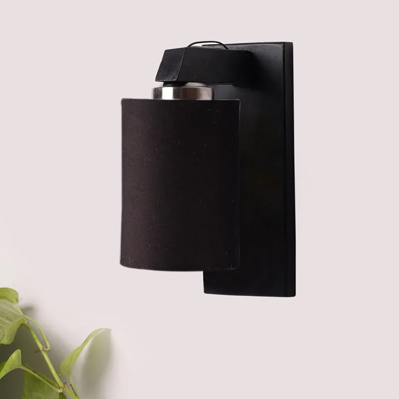 Eyrie Wooden Wall Lamp - Black media 3