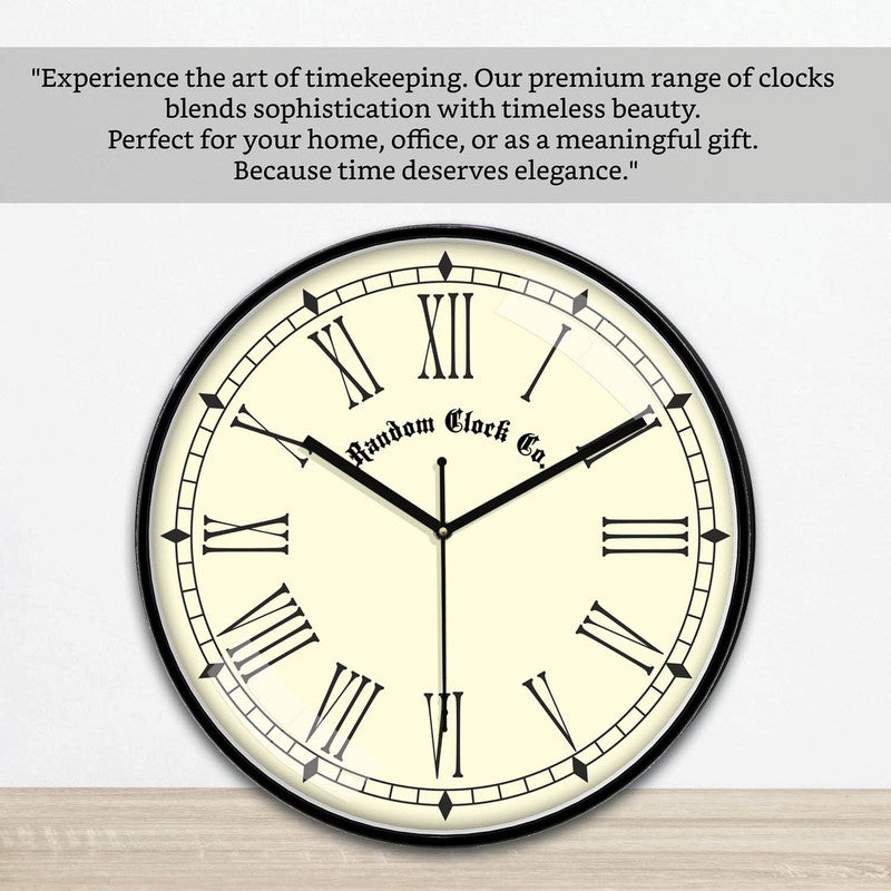 Romanza Premium Silent Sweep Wall Clock - Yellow media 6